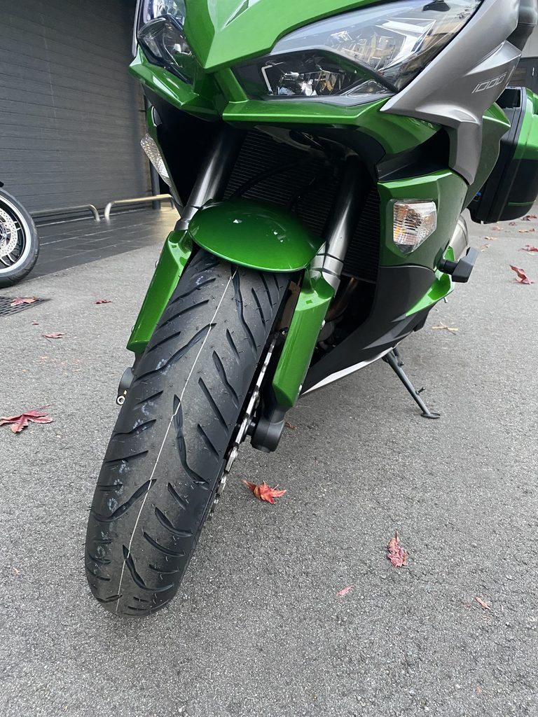 タイヤ交換後のKawasaki Ninja1000
