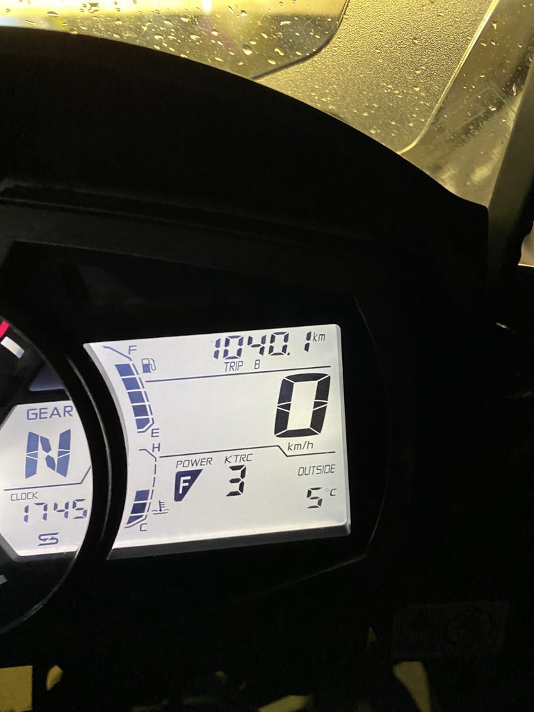 Ninja1000で6日間に走った総走行距離1040km