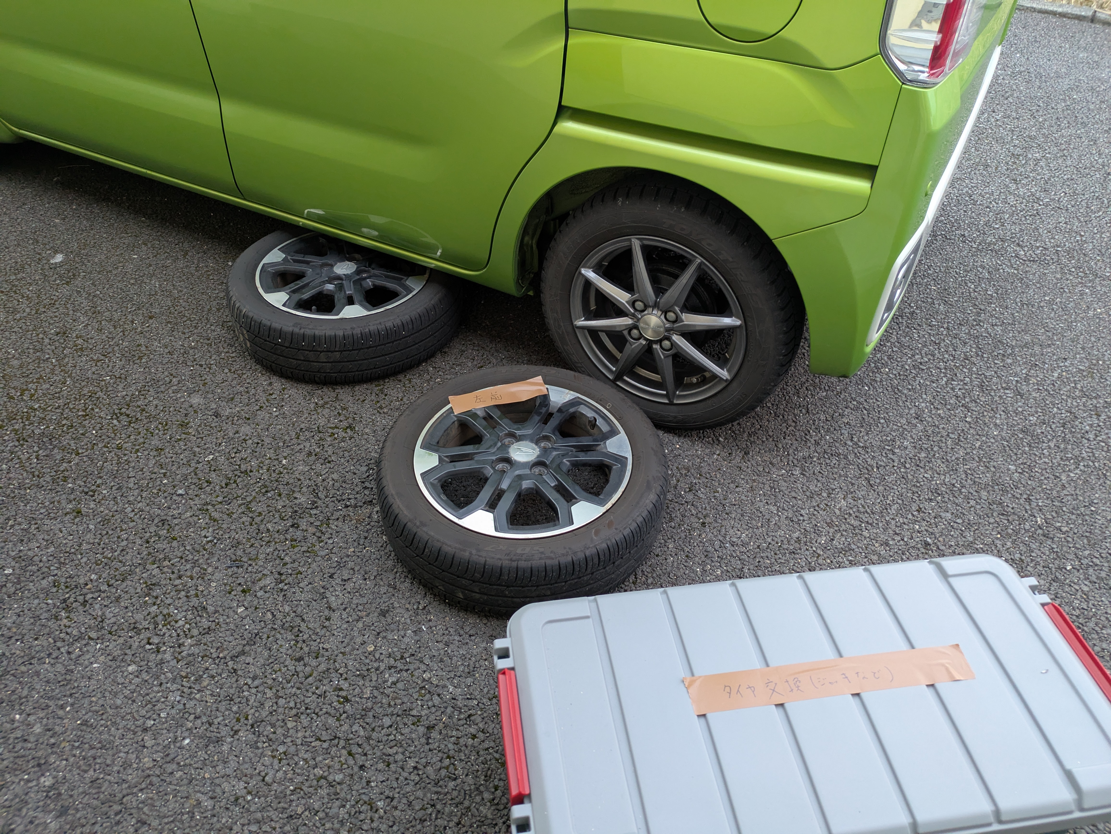 軽自動車のタイヤ交換手順と必要な道具