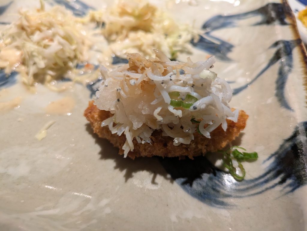 じゃこカツとしらすおろし