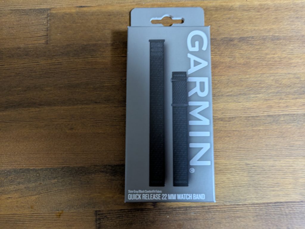 購入したGarmin純正 Quick Release 22mm ナイロンウォッチバンド
