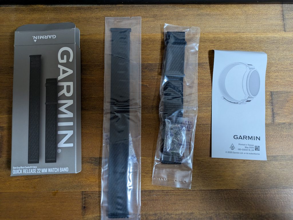 Garmin純正ナイロンバンドの内容