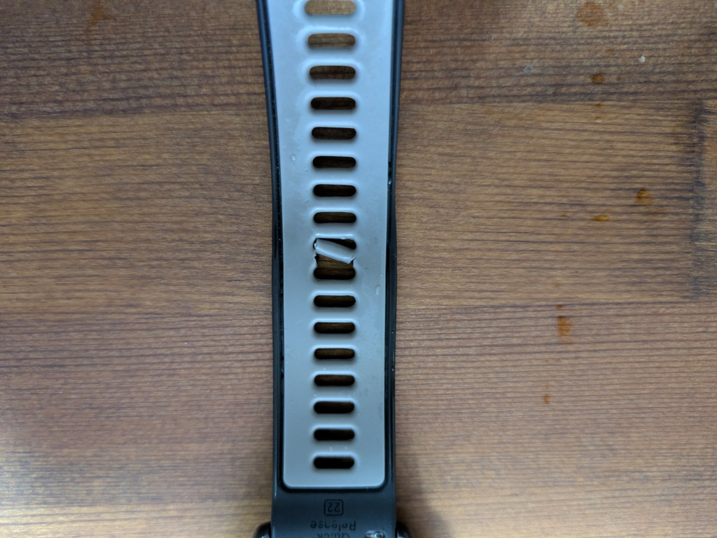 約2年8か月使用したGarmin Forerunner 265純正シリコンベルト