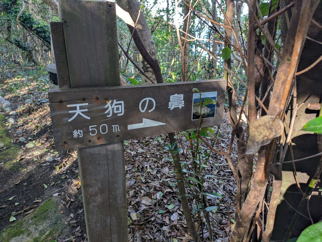 天狗の鼻までちょっとしたハイキング